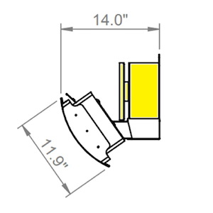 Replacement Part - Platinum/Tungsten Gas - 300 and 500 Series Wall Bracket Assembly Controls